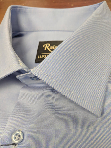Rainwater's French Blue 100% Cotton, Wrinkle Free, Classic Fit, French Cuff - Dress Shirt - Rainwater's Men's Clothing and Tuxedo Rental