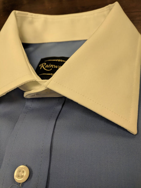 Rainwater's Non-Iron 100% Cotton Twill French Cuff Contrast Collar Dress Shirt - Rainwater's Men's Clothing and Tuxedo Rental