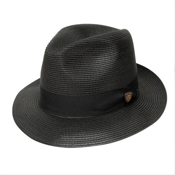 Dobbs Rosebud Straw Hat in Black - Rainwater's Men's Clothing and Tuxedo Rental