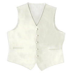 Ivory Satin Rental Vest - Rainwater's Men's Clothing and Tuxedo Rental