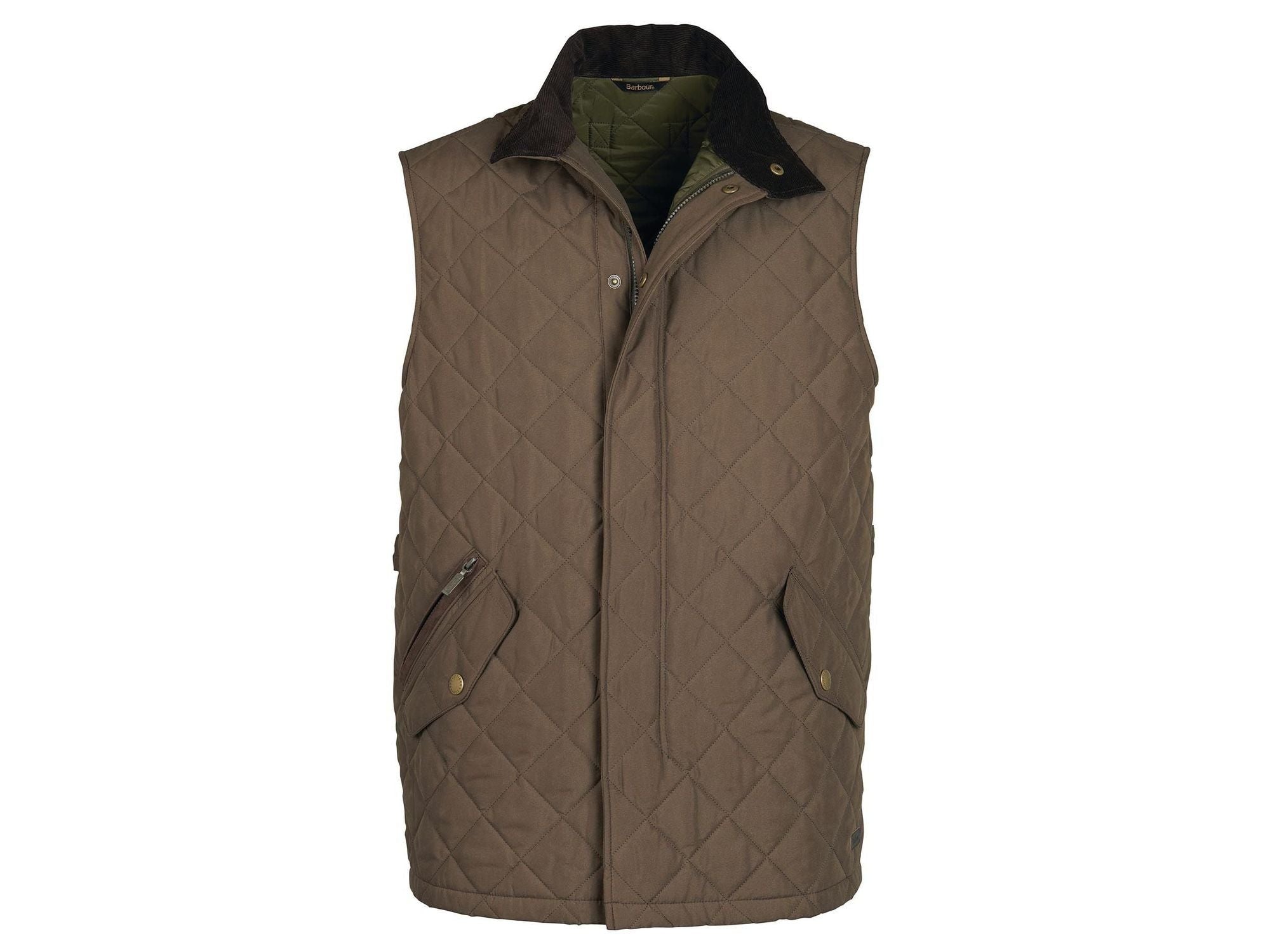 -Rainwater's -Barbour - Outerwear - Barbour Shoveler Gilet Quilted Lightweight Insulated Vest In Olive -