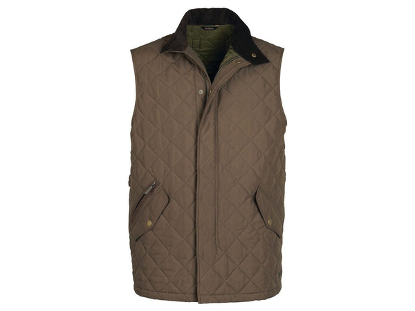 -Rainwater's -Barbour - Outerwear - Barbour Shoveler Gilet Quilted Lightweight Insulated Vest In Olive -