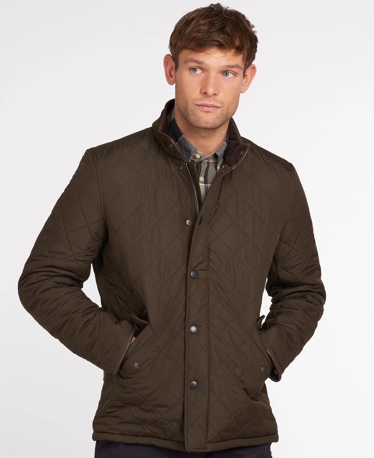 Barbour Powell Quilted Jacket In Olive | Rainwater's