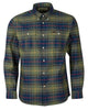 Barbour Fulton Coolmax Performance Buttondown Collar Shirt In Classic Olive Plaid - Rainwater's Men's Clothing and Tuxedo Rental