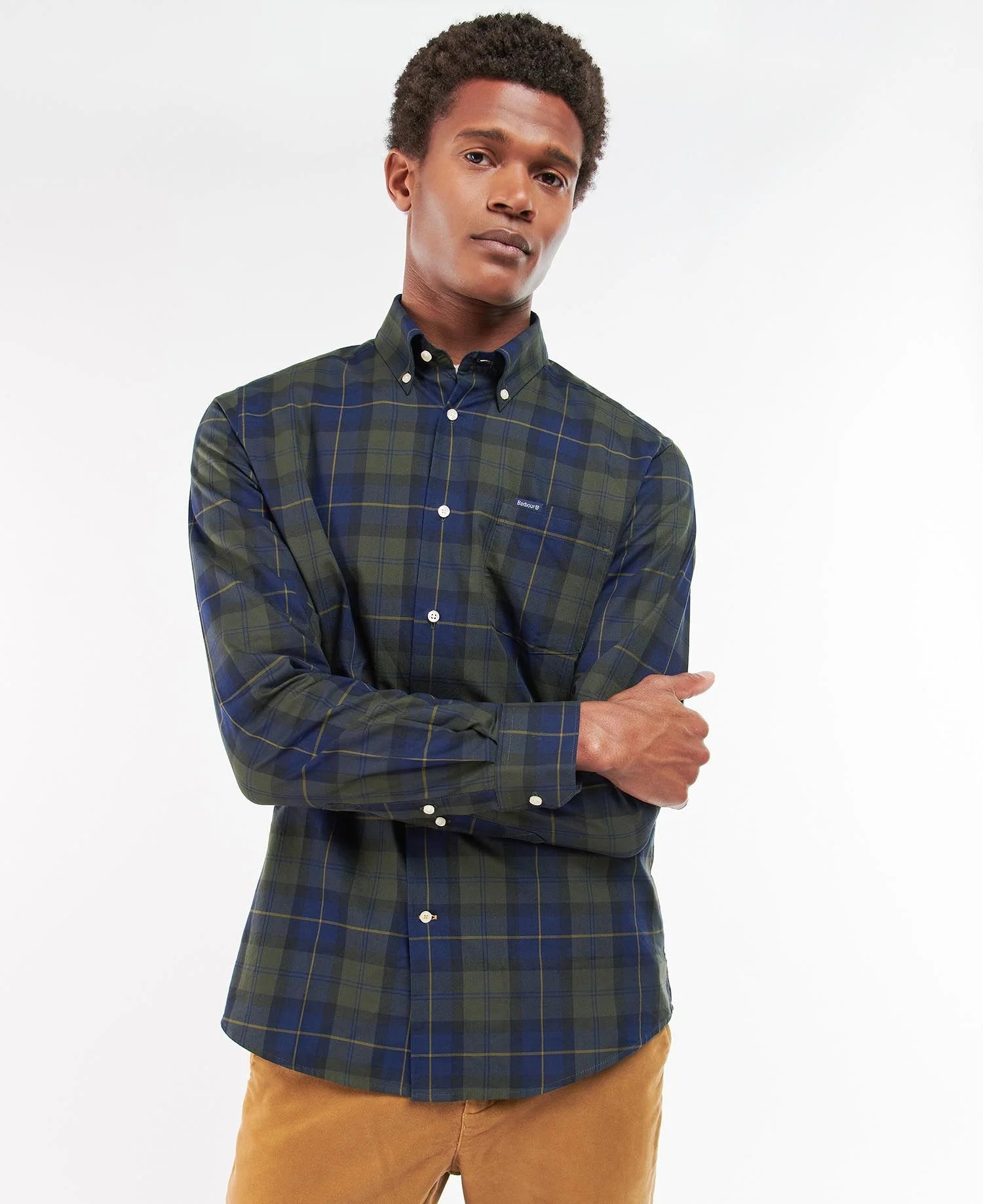 Barbour checked shirt outlet mens