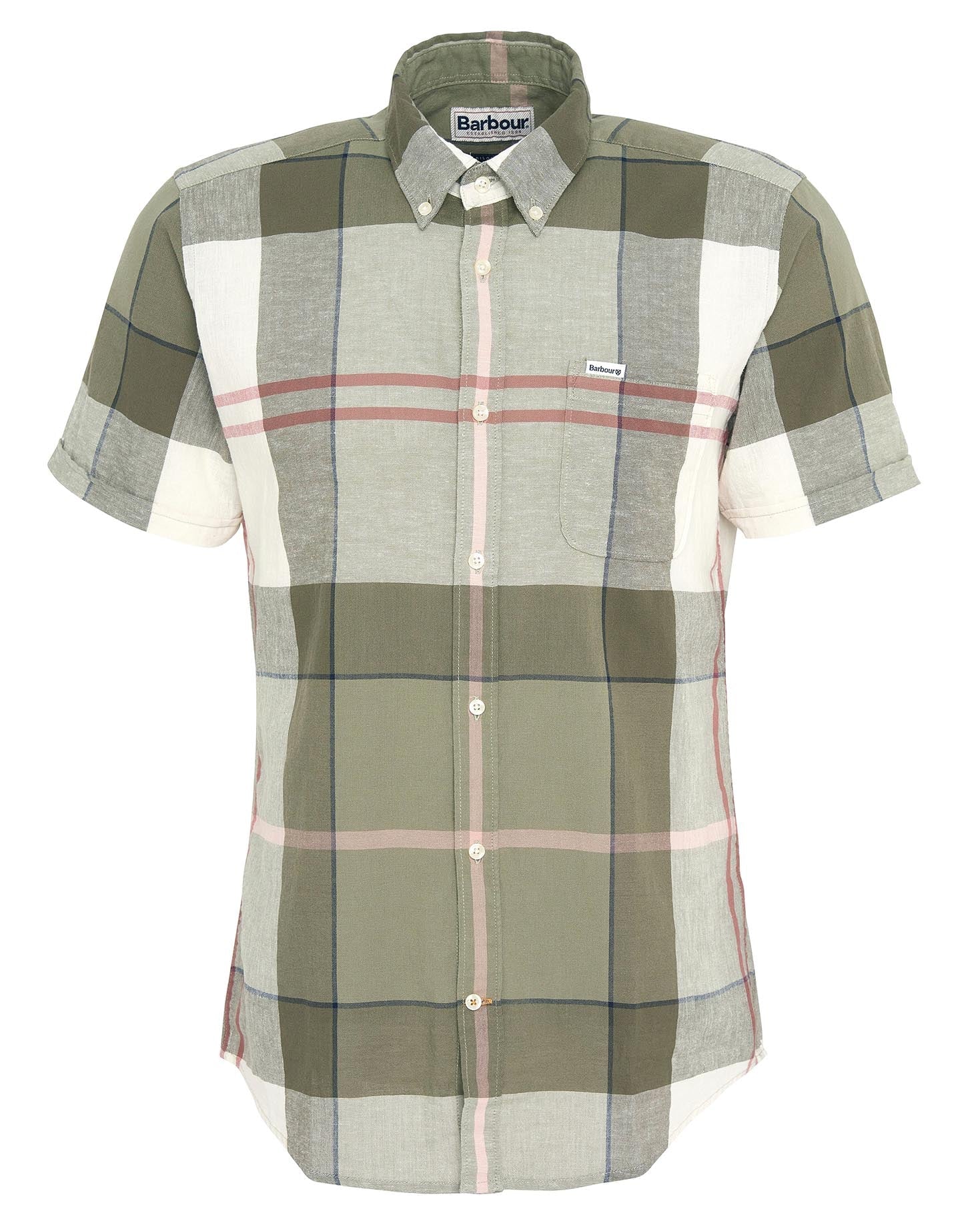 Barbour Douglas Short-Sleeve Button Down Collar Tailored Shirt