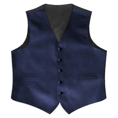 Navy Satin Rental Vest - Rainwater's Men's Clothing and Tuxedo Rental