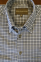 Navy and Grey Small Check Hidden Button Down by Dean Rainwater - Rainwater's Men's Clothing and Tuxedo Rental