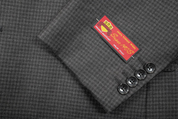 Rainwater's Black Check Super 140's Wool Sport Coat - Rainwater's Men's Clothing and Tuxedo Rental