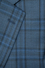 Rainwater's Luxury Collection Blue & Black Plaid Super 150's Sport Coat - Rainwater's Men's Clothing and Tuxedo Rental