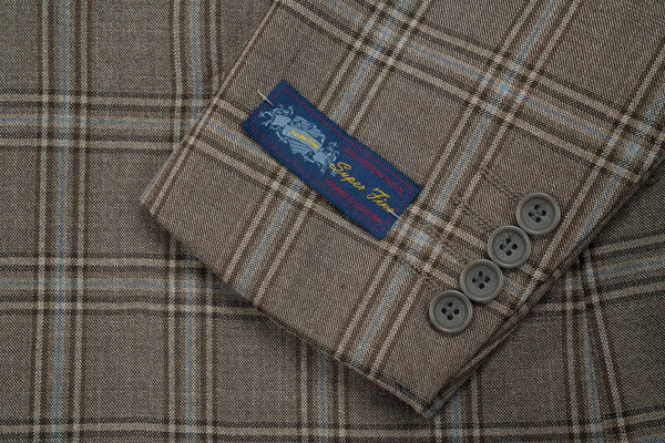 Rainwater's Brown Plaid Super 140's Wool Sport Coat - Rainwater's Men's Clothing and Tuxedo Rental