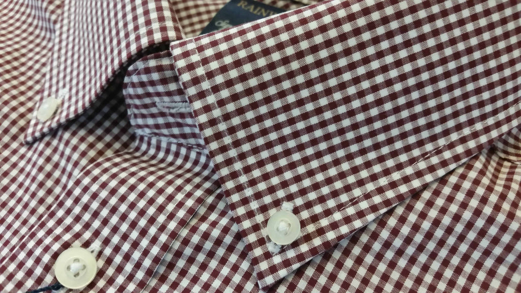 burgundy gingham dress shirt PREORDER: Sloane Button Up Top / Burgundy Gingham by Jess Lea (ETA: July)