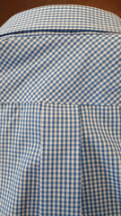 Rainwater's Performance Light Blue Gingham Button Down Collar Long Sleeve - Rainwater's Men's Clothing and Tuxedo Rental