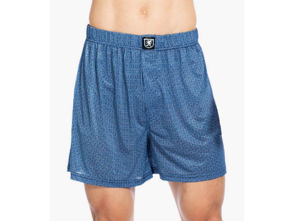 -Rainwater's -Stacy Adams - Loungewear - Boxer Shorts Performance Fabric in Blue Jewel -