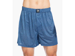 -Rainwater's -Stacy Adams - Loungewear - Boxer Shorts Performance Fabric in Blue Jewel -