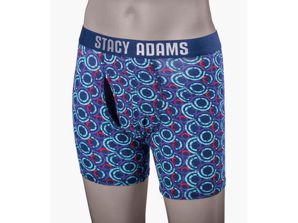 -Rainwater's -Stacy Adams - Loungewear - Boxer Brief Performance Fabric in Records -