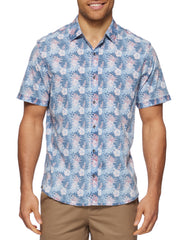 Flag & Anthem Puckett Hibiscus Print Vintage Soft Stretch Shirt