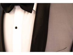 Silver With Black Shawl Dinner Jacket Tuxedo Rental - Rainwater's Men's Clothing and Tuxedo Rental