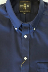 Solid Navy Twill Blend Wrinkle Free Button Down Sport Shirt by Rainwater's - Rainwater's Men's Clothing and Tuxedo Rental