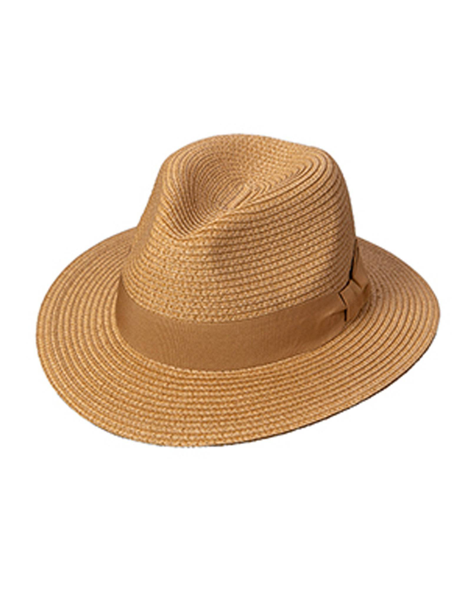 Broner Suitable Marled Wheat Straw Fedora with 2.5 inch brim - Rainwater's Men's Clothing and Tuxedo Rental