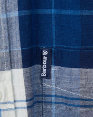Barbour Indigo 9 Tailored Fit Buttondown Collar Plaid Shirt in Indigo - Rainwater's Men's Clothing and Tuxedo Rental