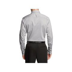 Van Heusen Stain Shield FLEX Stretch Regular Fit Wrinkle Free Print In Ash - Rainwater's Men's Clothing and Tuxedo Rental