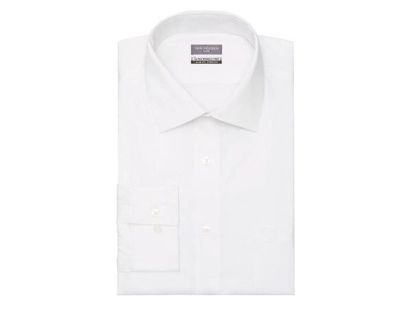 Van Heusen Men's Flex Collar Slim Fit Stretch Dress Shirt, Royal
