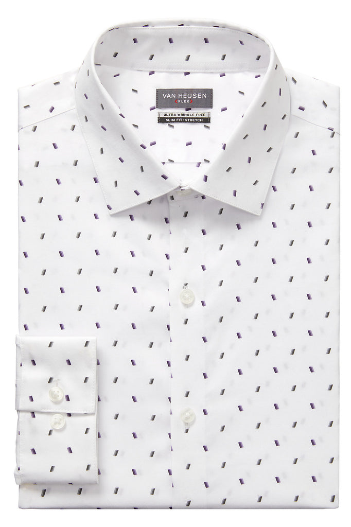 van heusen slim fit white dress shirt Van Heusen Men's Dress Shirt Slim Fit Comfort Performance Stretch