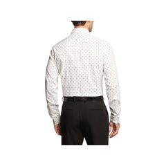 Van Heusen FLEX Ultra Wrinkle Free Slim Fit Print In White - Rainwater's Men's Clothing and Tuxedo Rental