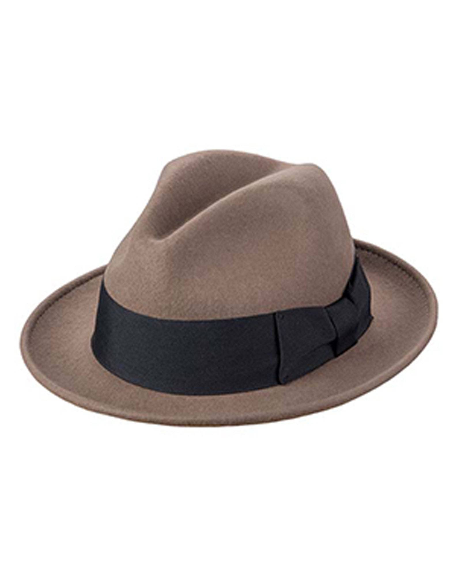 Broner Wool Fedora Hat Broner Melodrama Blues Brother Lite-Felt Packable Hat at  main image 3