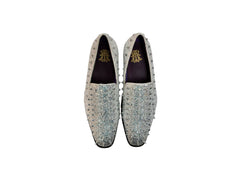 After Midnight Glitter Spike Formal Loafer in Silver-Multi - Rainwater's Men's Clothing and Tuxedo Rental