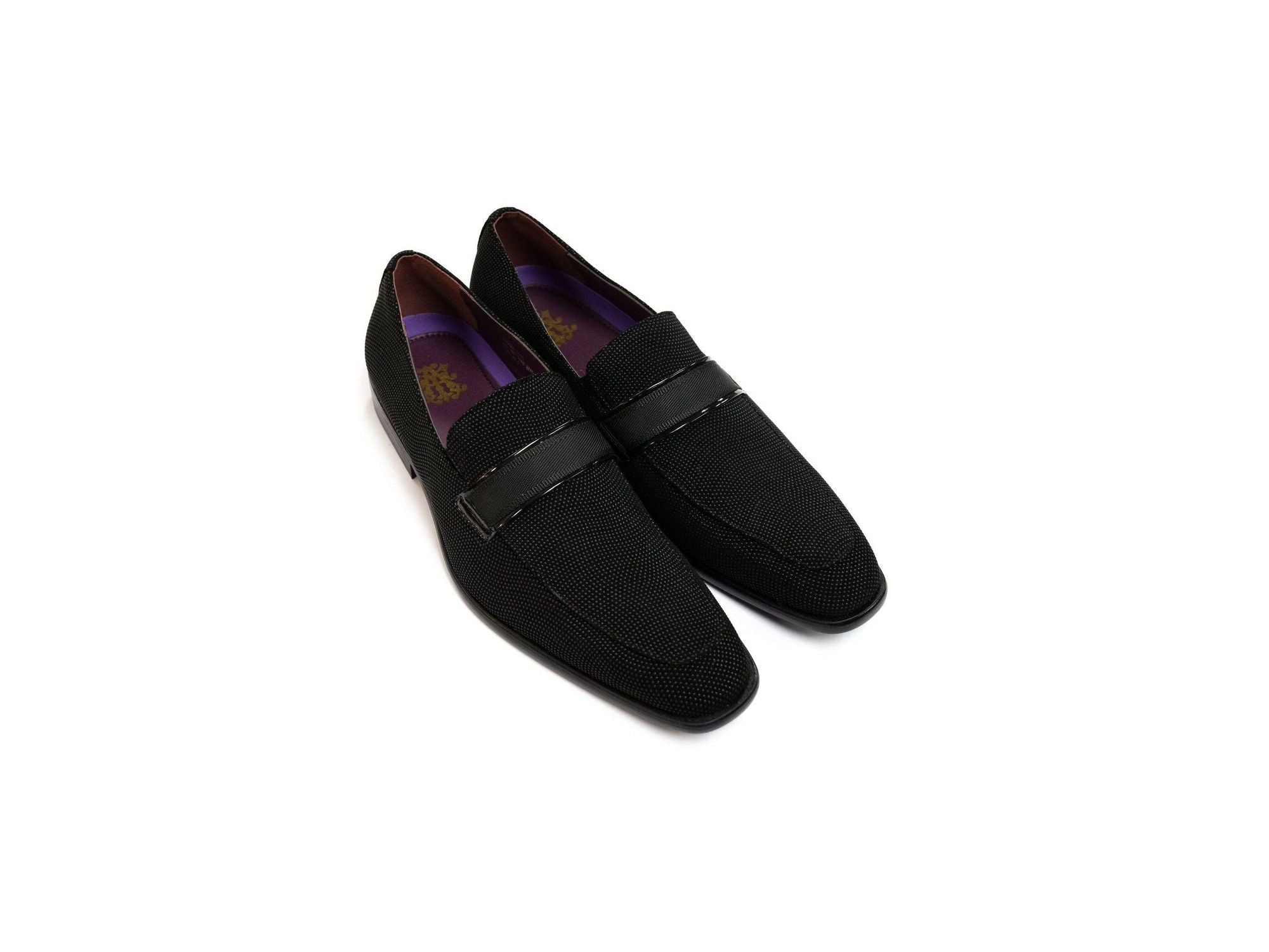After Midnight Pindot Formal Loafer in Black - Rainwater's Men's Clothing and Tuxedo Rental