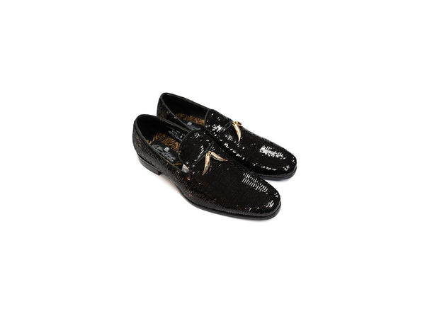 After Midnight Tassel Sequin Formal Loafer in Black - Rainwater's Men's Clothing and Tuxedo Rental