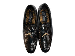 After Midnight Tassel Sequin Formal Loafer in Black - Rainwater's Men's Clothing and Tuxedo Rental