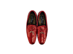 After Midnight Tassel Sequin Formal Loafer in Cherry - Rainwater's Men's Clothing and Tuxedo Rental