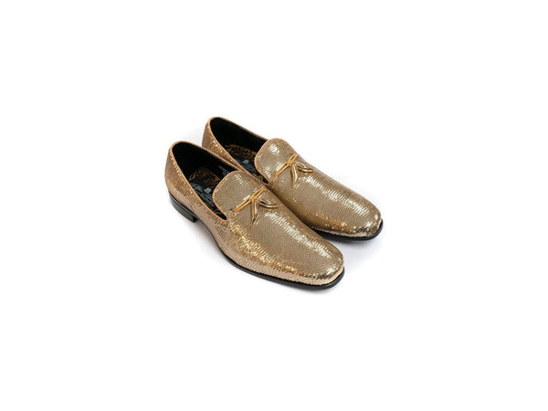 After Midnight Tassel Sequin Formal Loafer in Gold - Rainwater's Men's Clothing and Tuxedo Rental
