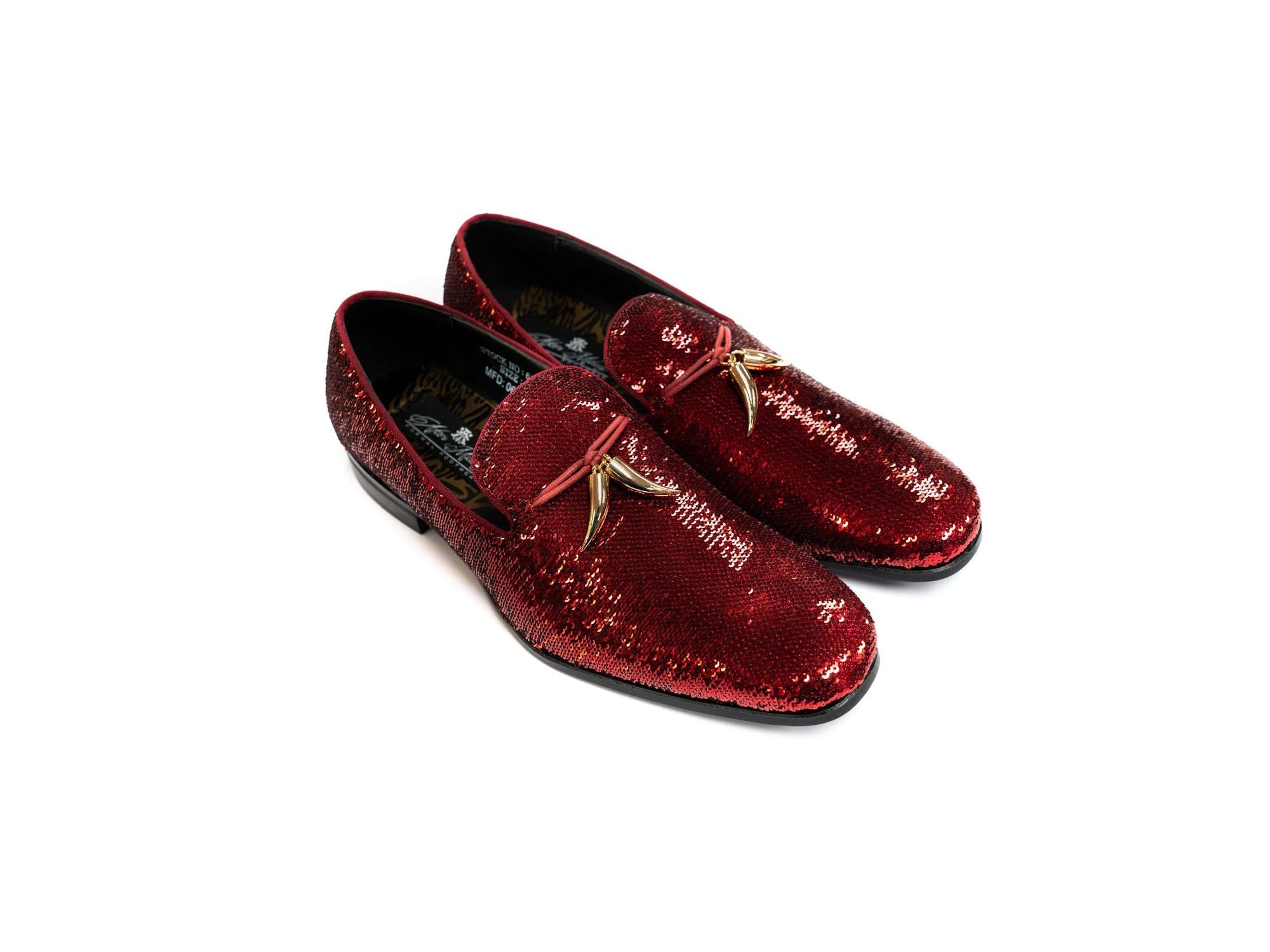 After Midnight Tassel Sequin Formal Loafer in Red - Rainwater's Men's Clothing and Tuxedo Rental