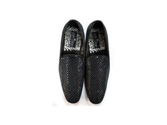 After Midnight Velour with Sequin Formal Loafer in Black - Rainwater's Men's Clothing and Tuxedo Rental