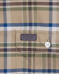 Barbour Barton Coolmax Performance Buttondown Collar Shirt in Stone - Rainwater's Men's Clothing and Tuxedo Rental