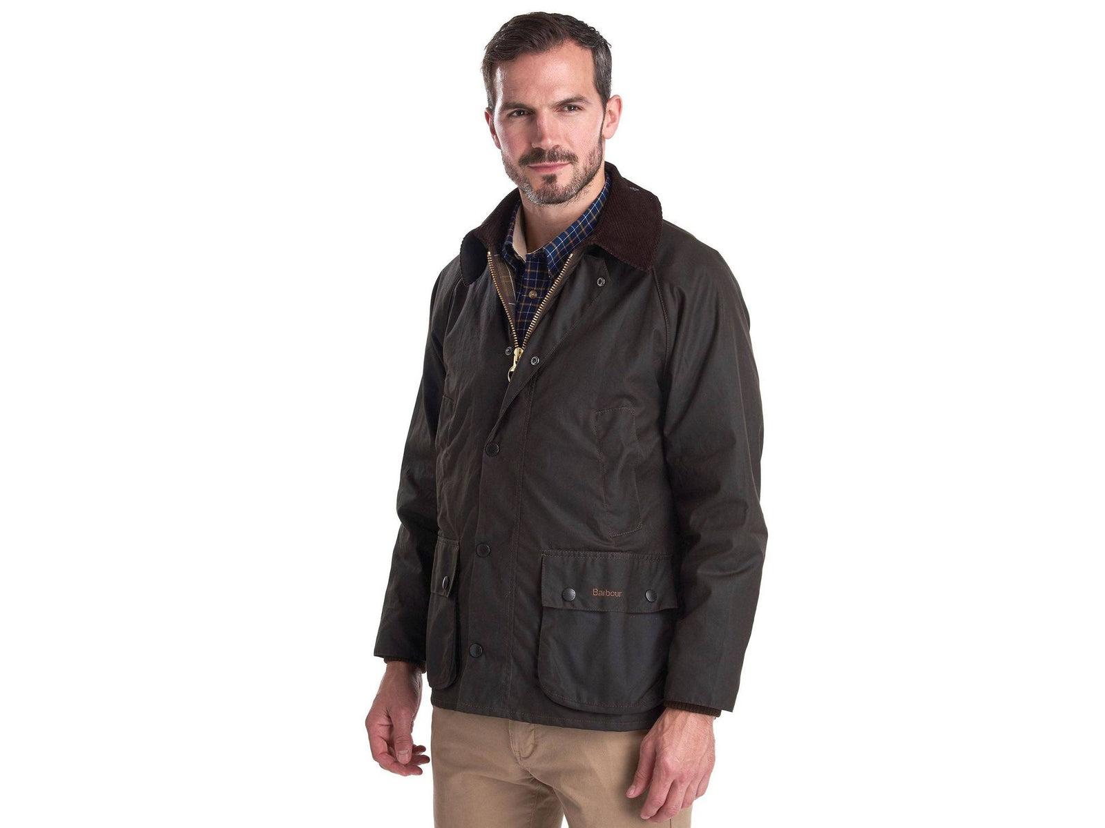 Barbour Classic Bedale Wax Jacket In Olive