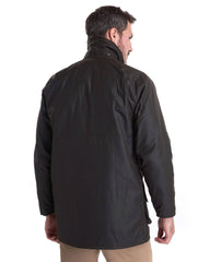 Barbour Classic Beaufort Wax Cotton Jacket In Olive - Rainwater's Men's Clothing and Tuxedo Rental