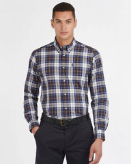 Barbour Highland Check 39 Buttondown Collar Plaid Shirt In Trail Brown - Rainwater's Men's Clothing and Tuxedo Rental
