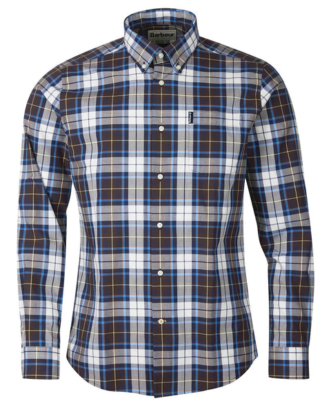 Barbour Highland Check 39 Buttondown Collar Plaid Shirt In Trail Brown - Rainwater's Men's Clothing and Tuxedo Rental