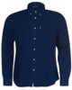 Barbour Indigo 10 Tailored Fit Button Down Collar Solid Shirt in Indigo - Rainwater's Men's Clothing and Tuxedo Rental