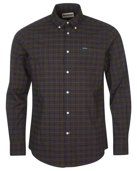 Barbour Lomond Tailored Buttondown Collar Shirt in Classic Tartan - Rainwater's Men's Clothing and Tuxedo Rental