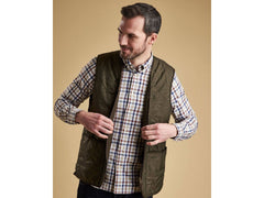 Barbour Polarquilt Waistcoat Zip In Liner Vest Gilet In Olive - Rainwater's Men's Clothing and Tuxedo Rental