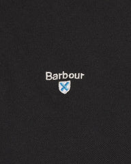Barbour Tartan Pique Polo in Black - Rainwater's Men's Clothing and Tuxedo Rental