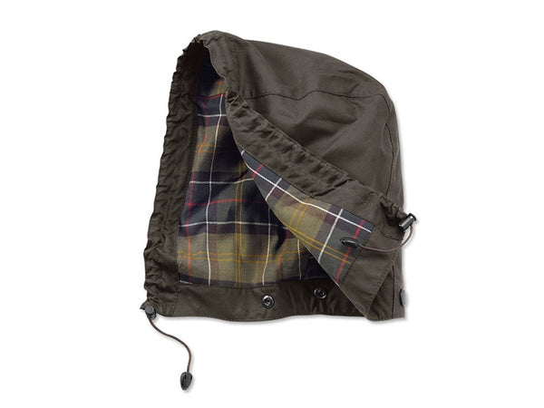 Barbour Sykoil Waxed Cotton Hood In Classic Olive - Rainwater's Men's Clothing and Tuxedo Rental