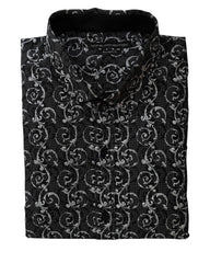 Black Swirl Print Shirt - Rainwater's Men's Clothing and Tuxedo Rental