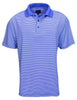 Rainwater's Fineline Stripe Polo in Blue - Rainwater's Men's Clothing and Tuxedo Rental
